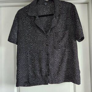 Lulu's Short Sleeve Dot Top
